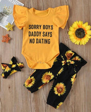 Load image into Gallery viewer, Baby Girls Sunflower Outfit - Shameca Sweet Thangs