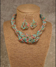 Load image into Gallery viewer, Beaded Necklace and Earring Set - Shameca Sweet Thangs