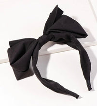 Load image into Gallery viewer, Big Bow Headband Black - Shameca Sweet Thangs