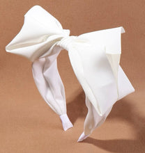 Load image into Gallery viewer, Big Bow Headband White - Shameca Sweet Thangs