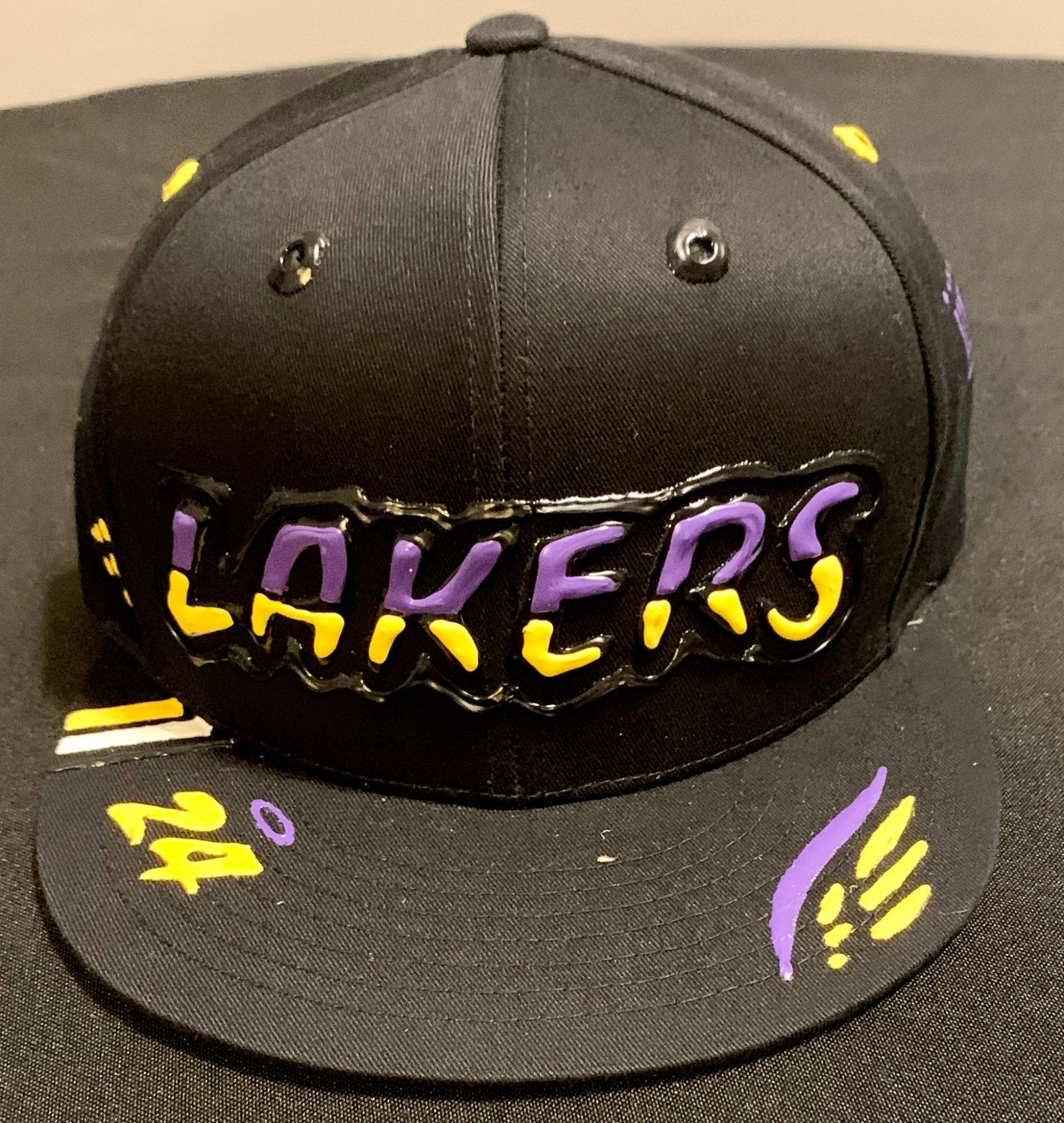 Black La Lakers 24 Hat