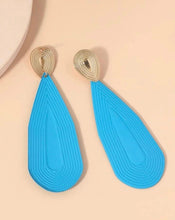 Load image into Gallery viewer, Blue Water Drop Statement Earrings - Shameca Sweet Thangs