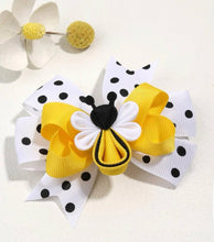 Load image into Gallery viewer, Bumble Bee Big Bow Hair Clip - Shameca Sweet Thangs