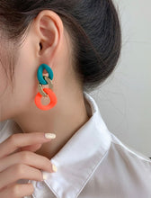 Load image into Gallery viewer, Color Block Chain Earrings - Shameca Sweet Thangs