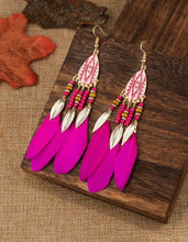 Load image into Gallery viewer, Feathered Dangle Earrings - Shameca Sweet Thangs