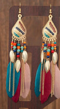 Load image into Gallery viewer, Feathered Dangle Earrings - Shameca Sweet Thangs