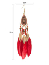 Load image into Gallery viewer, Feathered Dangle Earrings - Shameca Sweet Thangs