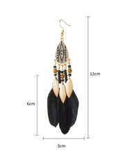 Load image into Gallery viewer, Feathered Dangle Earrings - Shameca Sweet Thangs