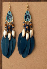 Load image into Gallery viewer, Feathered Dangle Earrings - Shameca Sweet Thangs