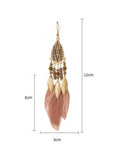 Load image into Gallery viewer, Feathered Dangle Earrings - Shameca Sweet Thangs