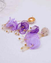 Load image into Gallery viewer, Flower Faux Pearl Dangle Earrings - Shameca Sweet Thangs