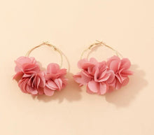 Load image into Gallery viewer, Flower Hoop Earrings - Shameca Sweet Thangs