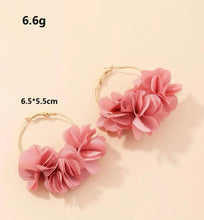 Load image into Gallery viewer, Flower Hoop Earrings - Shameca Sweet Thangs