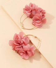 Load image into Gallery viewer, Flower Hoop Earrings - Shameca Sweet Thangs