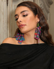 Load image into Gallery viewer, Flower Scarf Earrings - Shameca Sweet Thangs