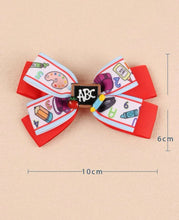 Load image into Gallery viewer, Girls ABC's Big Bow Hair Clips - Shameca Sweet Thangs