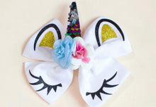 Load image into Gallery viewer, Girls Unicorn Hair Clip Big Bow - Shameca Sweet Thangs