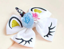 Load image into Gallery viewer, Girls Unicorn Hair Clip Big Bow - Shameca Sweet Thangs