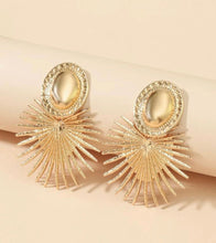 Load image into Gallery viewer, Gold Spear Statement Earrings - Shameca Sweet Thangs