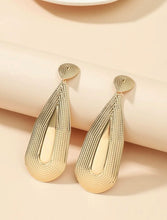 Load image into Gallery viewer, Gold Water Drop Statement Earrings - Shameca Sweet Thangs