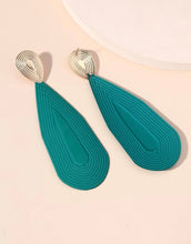 Load image into Gallery viewer, Green Water Drop Statement Earrings - Shameca Sweet Thangs