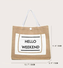 Load image into Gallery viewer, Hello Weekend Bag - Shameca Sweet Thangs
