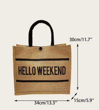 Load image into Gallery viewer, Hello Weekend Bag - Shameca Sweet Thangs