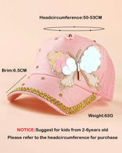 Load image into Gallery viewer, Kids Rhinestone Butterfly Hat - Shameca Sweet Thangs