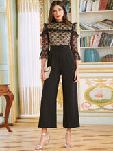 Load image into Gallery viewer, Lace Trim Wide Leg Jumpsuit - Shameca Sweet Thangs