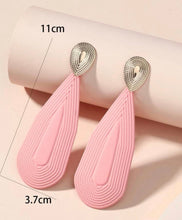 Load image into Gallery viewer, Pink Water Drop Statement Earrings - Shameca Sweet Thangs