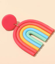 Load image into Gallery viewer, Rainbow Polymer Clay Earrings - Shameca Sweet Thangs