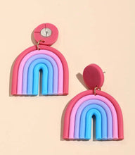 Load image into Gallery viewer, Rainbow Polymer Clay Earrings - Shameca Sweet Thangs