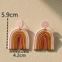 Load image into Gallery viewer, Rainbow Polymer Clay Earrings - Shameca Sweet Thangs