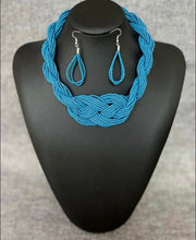 Load image into Gallery viewer, Statement Beaded Necklace and Earring Set - Shameca Sweet Thangs
