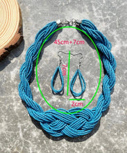 Load image into Gallery viewer, Statement Beaded Necklace and Earring Set - Shameca Sweet Thangs