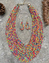 Load image into Gallery viewer, Statement Beaded Necklace Set - Shameca Sweet Thangs
