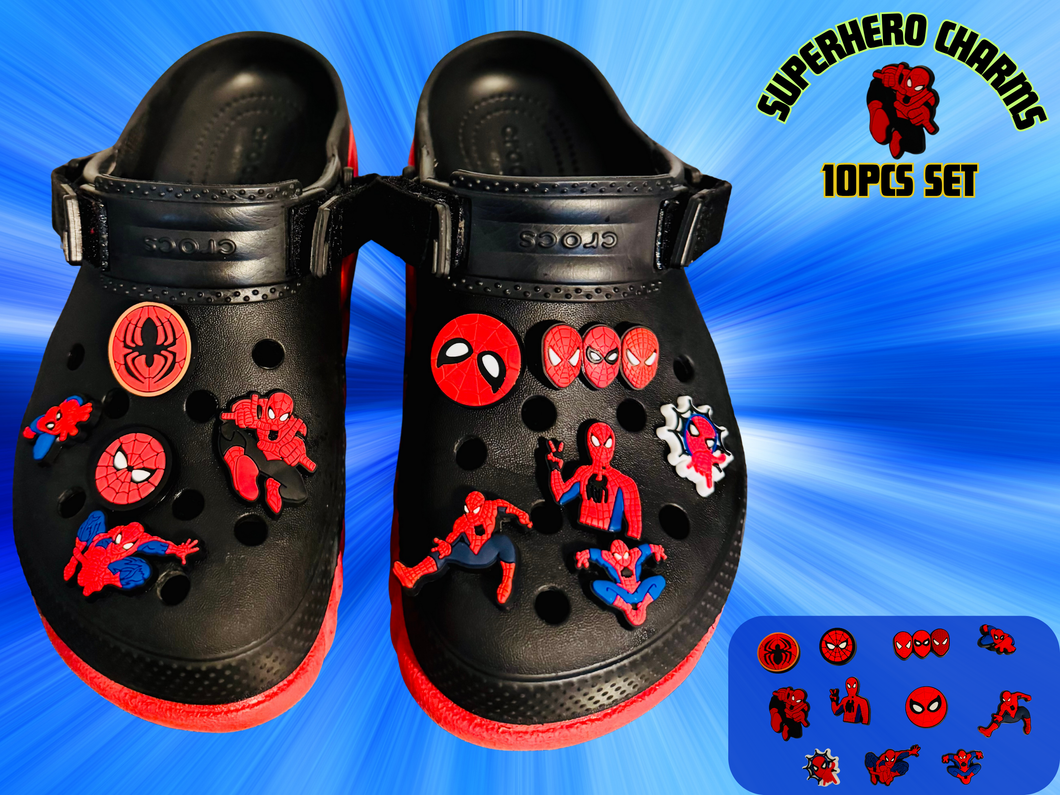 Superhero Shoe Charms