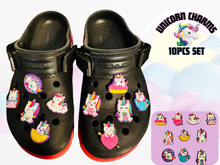 Load image into Gallery viewer, Unicorn Shoe Charms Set
