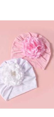 Baby Big Flower Turban Headwraps - Shameca Sweet Thangs
