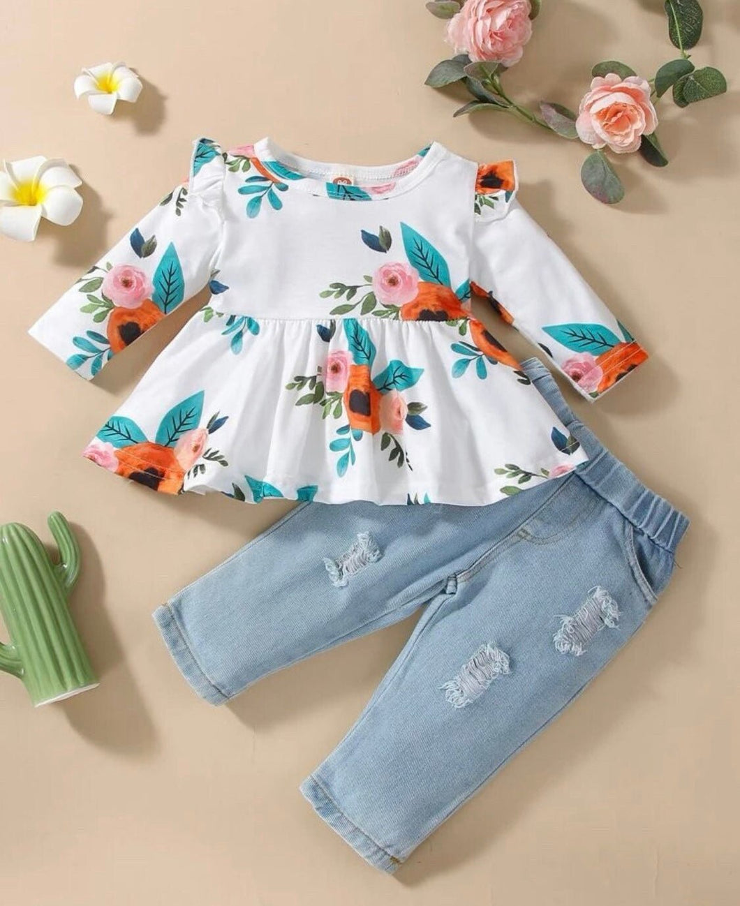 Baby Girls Jean Outfit - Shameca Sweet Thangs