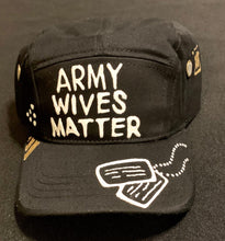 Load image into Gallery viewer, Black Army Wives Matter Hat - Shameca Sweet Thangs
