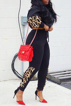 Load image into Gallery viewer, Black Leopard Jogger - Shameca Sweet Thangs
