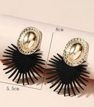 Load image into Gallery viewer, Black Spear Statement Earrings - Shameca Sweet Thangs
