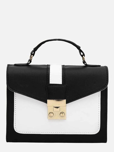 Black & White Satchel Bag - Shameca Sweet Thangs