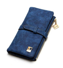 Load image into Gallery viewer, Blue Suede Wallet - Shameca Sweet Thangs
