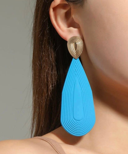 Blue Water Drop Statement Earrings - Shameca Sweet Thangs