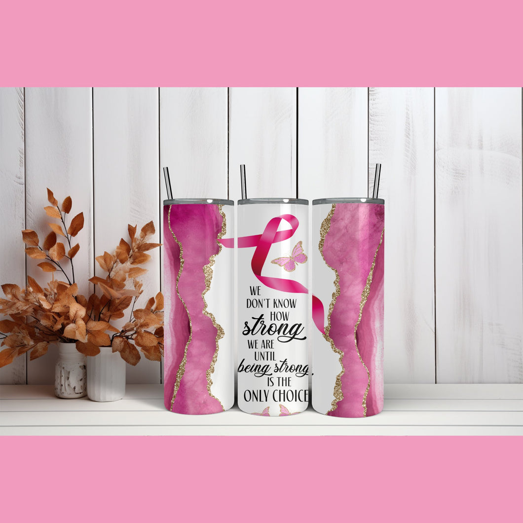 Breast Cancer Pink Ribbon Tumbler - Shameca Sweet Thangs