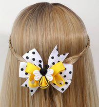 Load image into Gallery viewer, Bumble Bee Big Bow Hair Clip - Shameca Sweet Thangs
