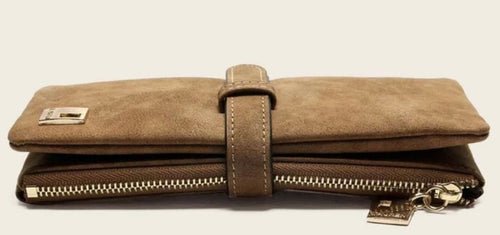 Caramel Suede Wallet - Shameca Sweet Thangs