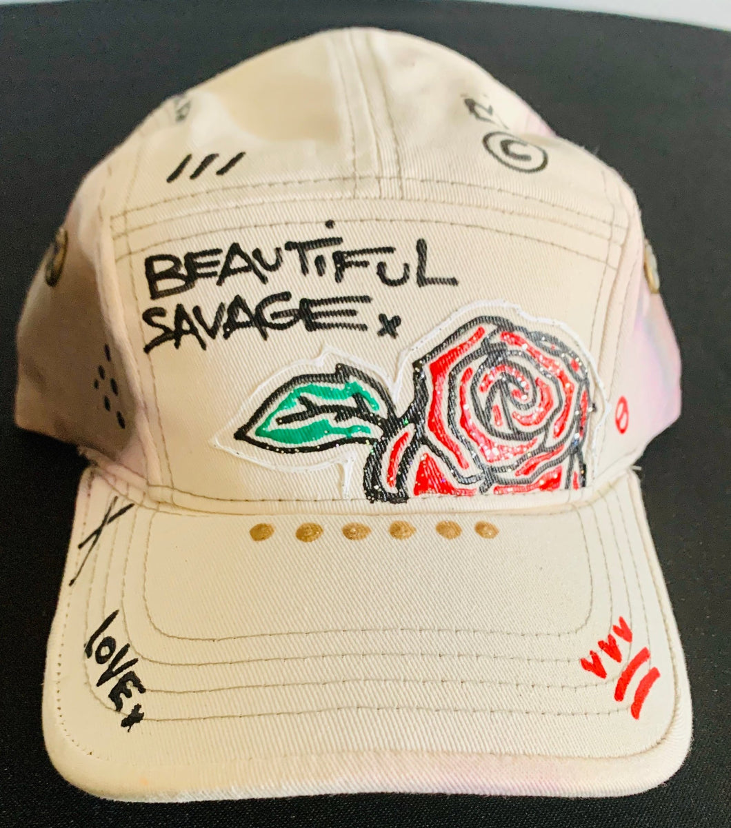 Custom Hand Painted Beautiful Savage Hat - Shameca Sweet Thangs